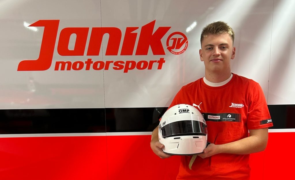 Stefan Treneski racing during his Formula 4 debut at Slovakia Ring